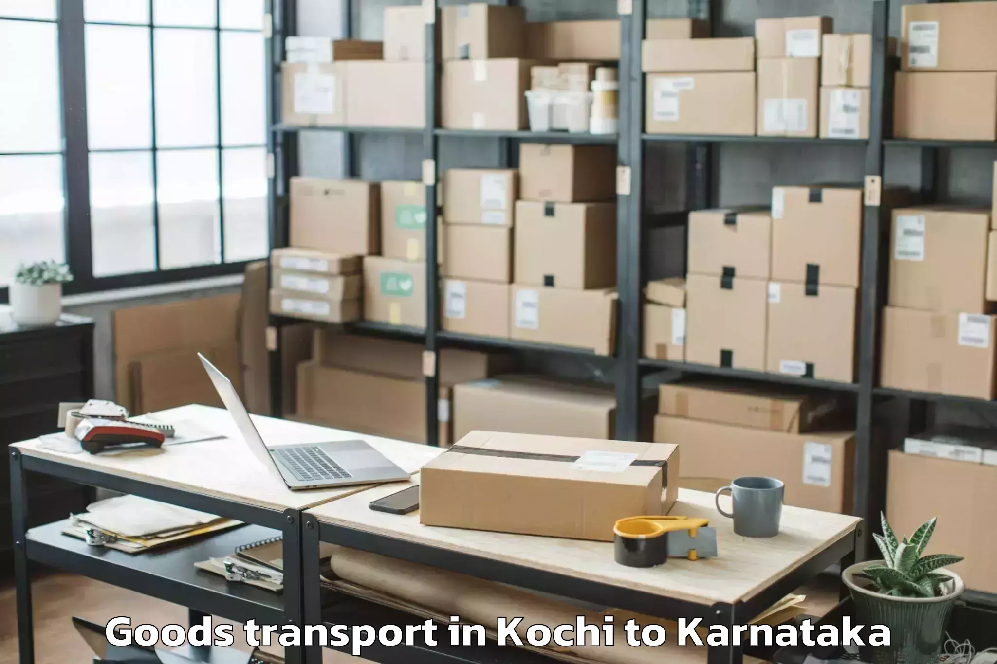 Reliable Kochi to Hiriyur Goods Transport